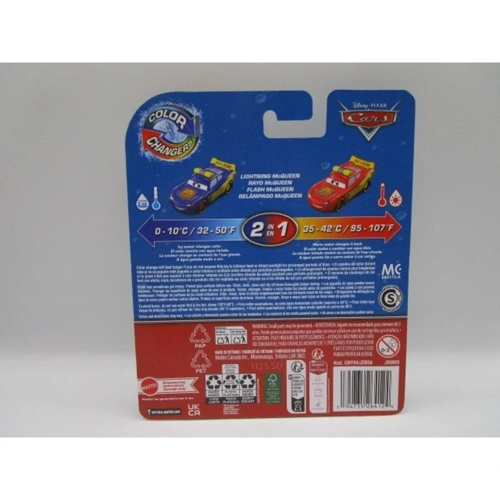 Disney Pixar Cars Race & Rescue Lightning McQueen Color Changers 2 In 1 Car